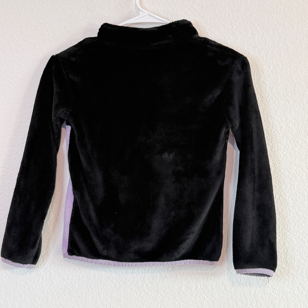 Sanrio Kuromi Kids Fleece Pullover | Black & Lavender | Quarter Zip | Small - Picture 9 of 16